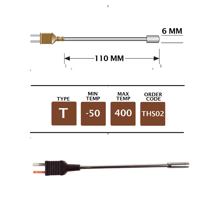 THS02 - T Type Plug Mounted Surface Probe