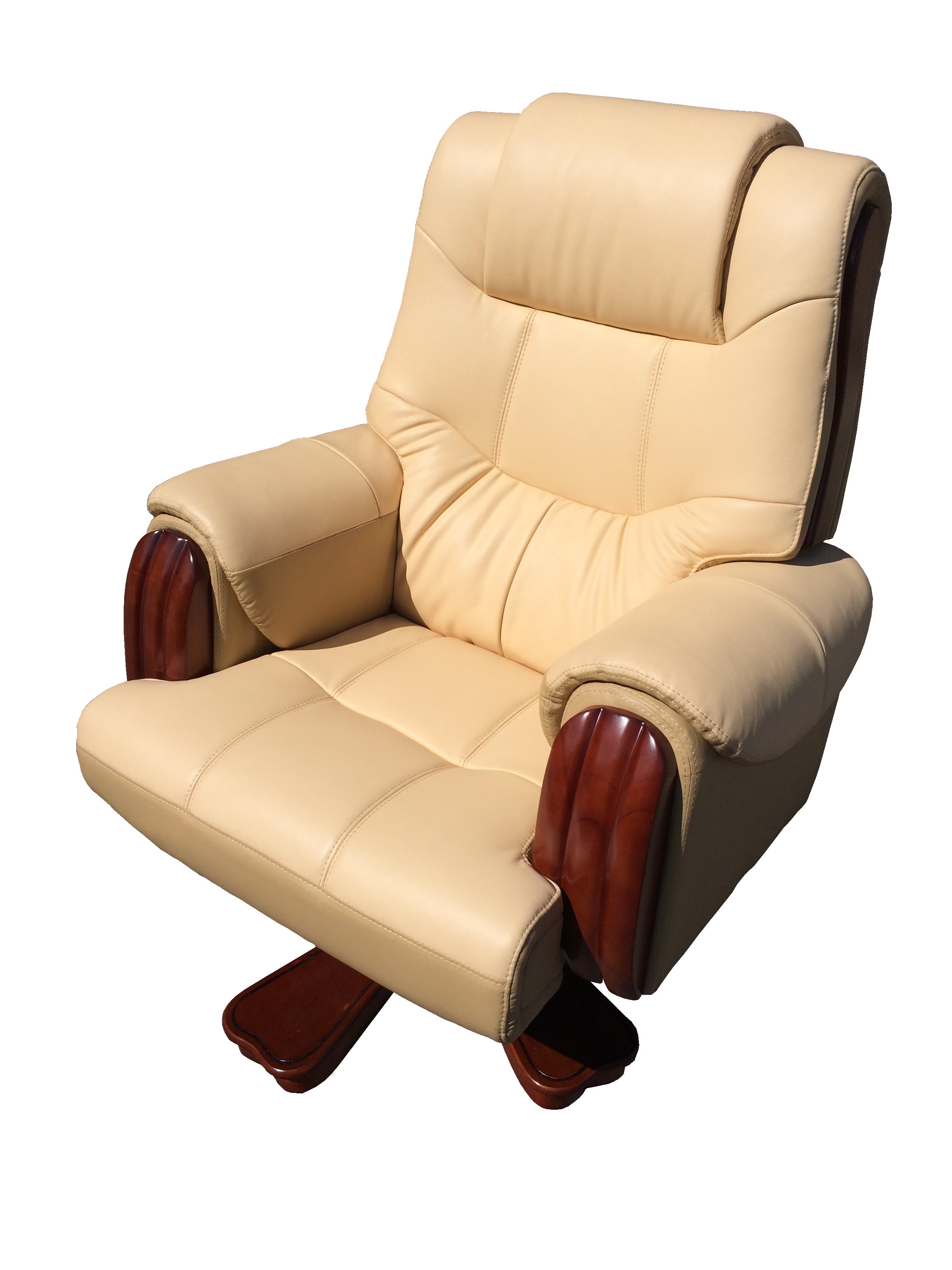 Providers Of Extra Large Executive Office Chair in Beige Leather - CHA-335-B UK