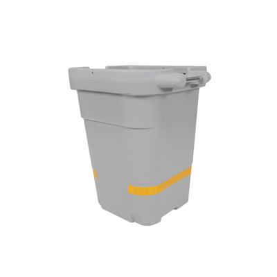 Market Leaders Of Space-Liner&#8482; Light Grey 100 Litre Bin