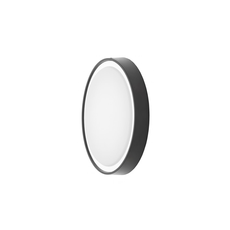 Forum Ripon Round LED Flush Light 310mm Black