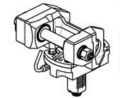 Axial geared-down 2:1 driven tool H&#61;90mm