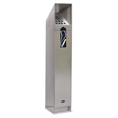 Ashguard� Stainless Steel Cigarette Bin & Express Delivery
                                    
	                                    With Ground Fixing