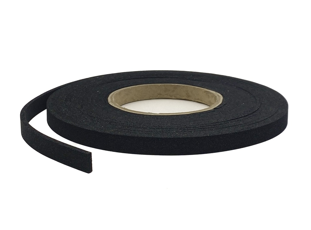 Plain Expanded Neoprene Sponge Strip - 12mm x 3mm x 6m
