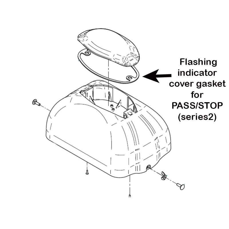 DEA PART&#47;322160 Flashing indicator cover gasket