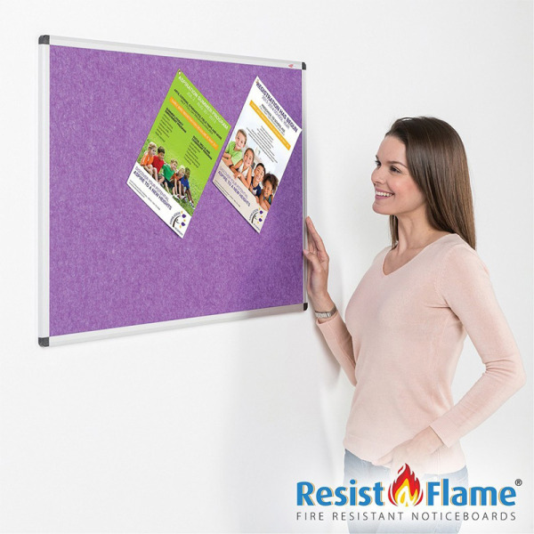 Flame Resistant & Eco-Friendly Aluminium Framed Pin Board