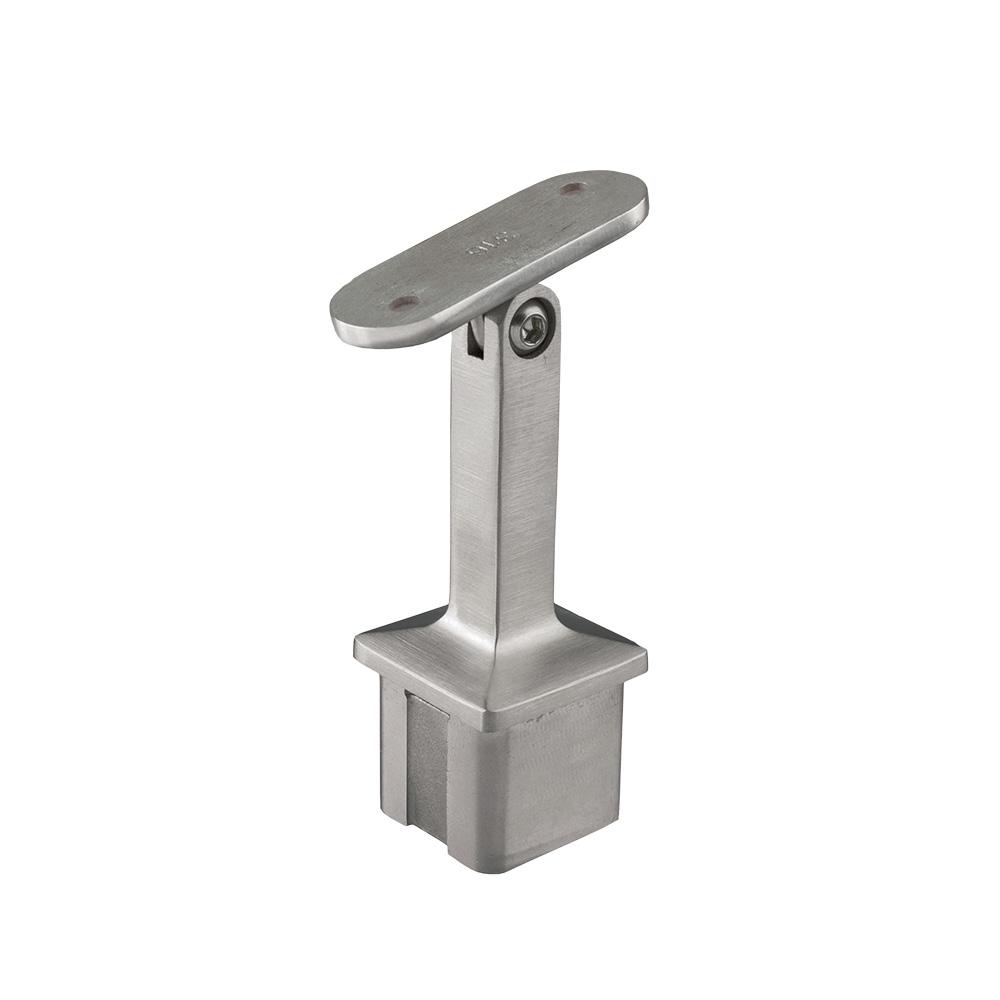 Adjustable Handrail Support - Square40 x 40mm Box  Flat Top 316 Stainless