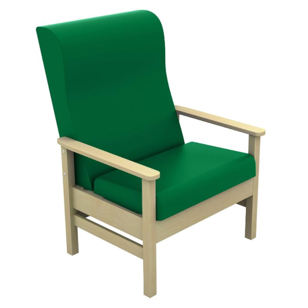 Atlas High Back Bariatric Arm Chair - Green