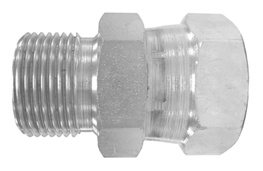 BURNETT & HILLMAN Straight Adaptor &#45; BSPP Male &#47; Swivel Female 60&#176; Cone &#45; Both Ends