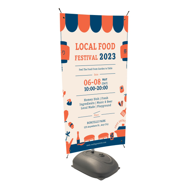 Outdoor Water-Base Banner Stand