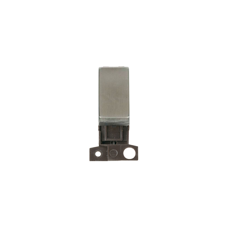 Click MiniGrid Ingot 10AX 13A DP Resistive Switch Module Stainless Steel