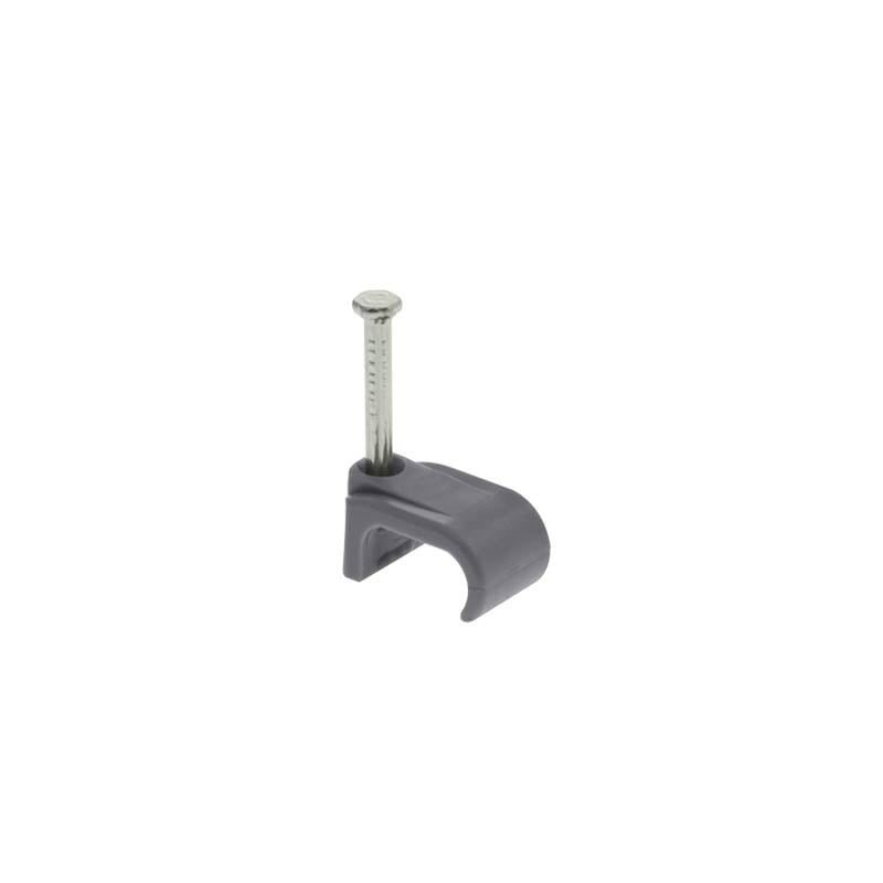 Unicrimp Grey Double Cable Clips for Flat 2 x 2.5mm² T&E Cable Pack of 100