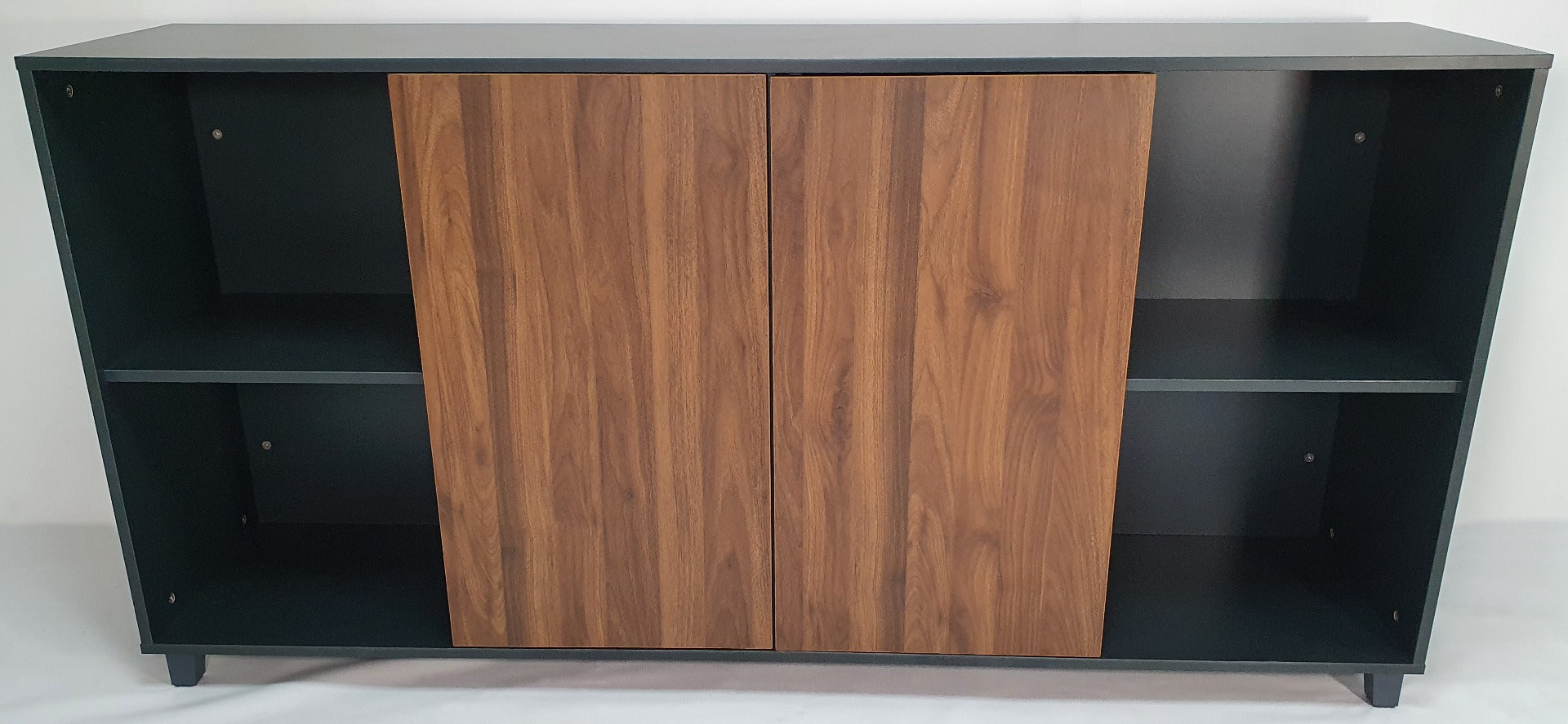Specialising In Quality Executive Office Credenza Walnut with Grey - ZG-K1804 North Yourkshire