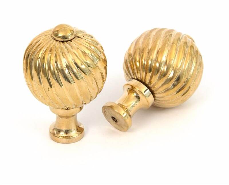 Anvil 83551 Pol. Brass Spiral Knob - Med