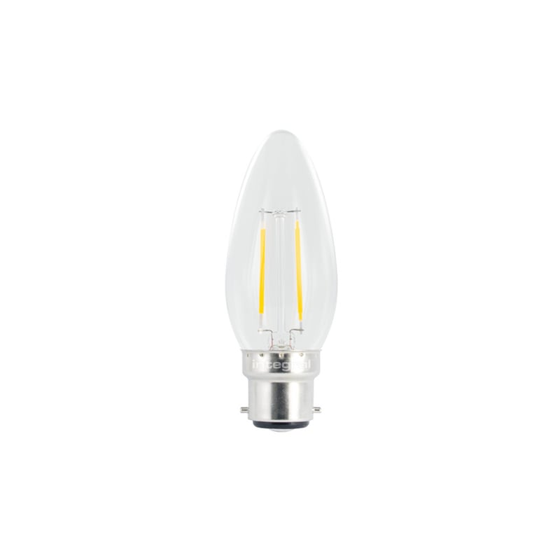 Integral B22 Non Dimmable Omni Filament Candle LED Lamp 2W 2700K