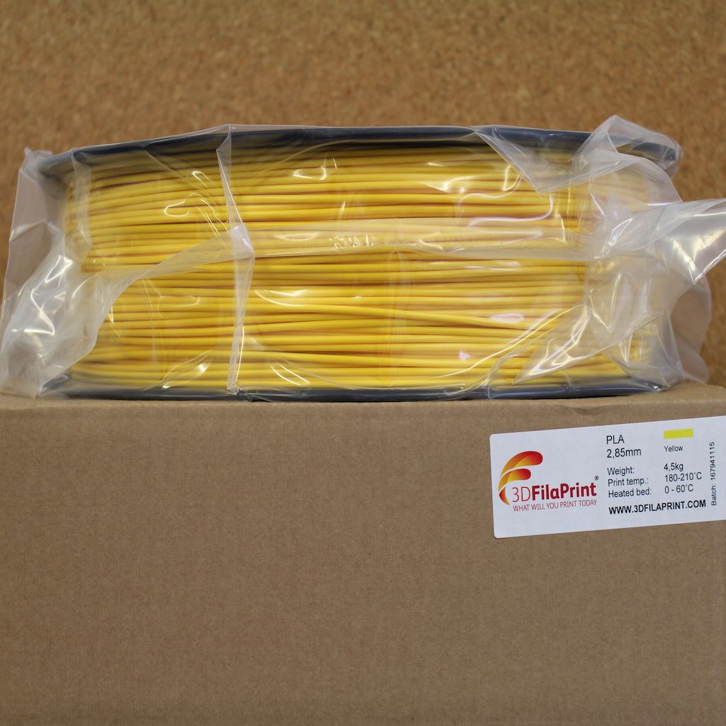 4.5KG 3D FilaPrint Yellow Premium PLA 2.85mm 3D Printer Filament