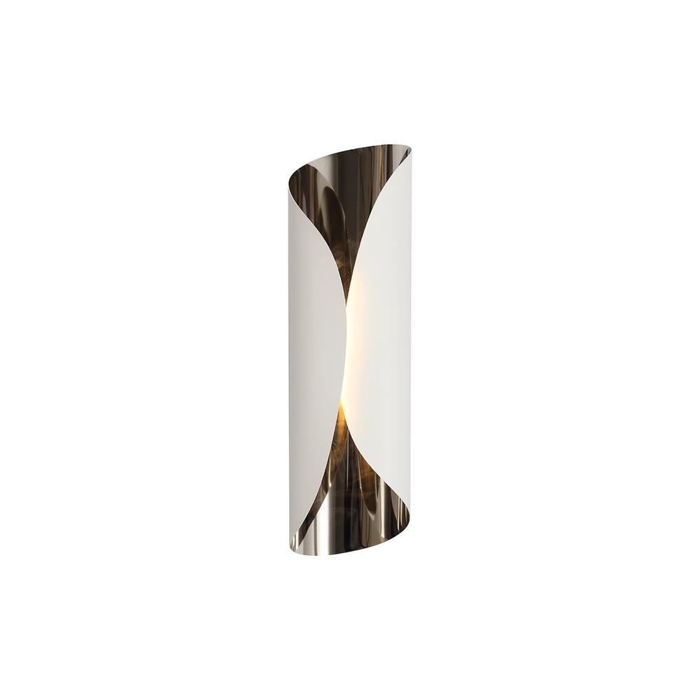 Luxuria Andromeda Wall Light 1x7W LED 3000K 700lm Sand White/Polished Chrome