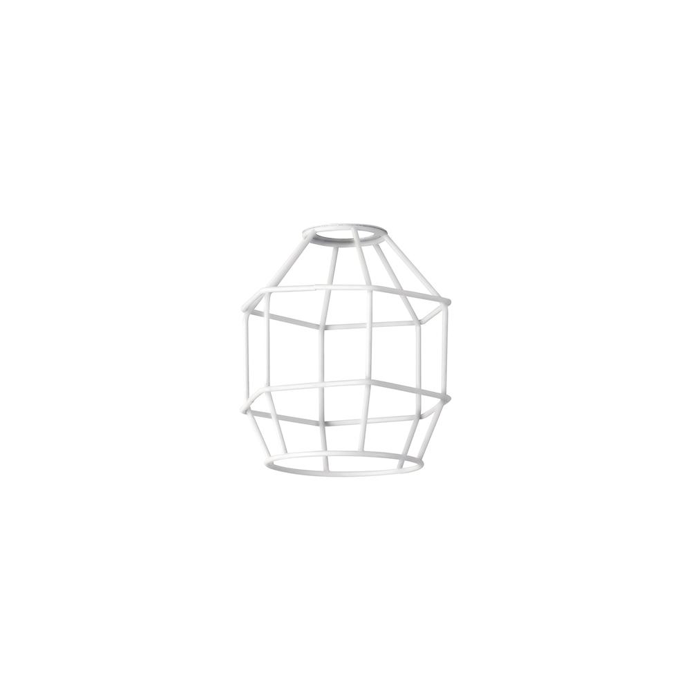 Luxuria Glorelle Hexagon 14cm Wire Cage Shade White