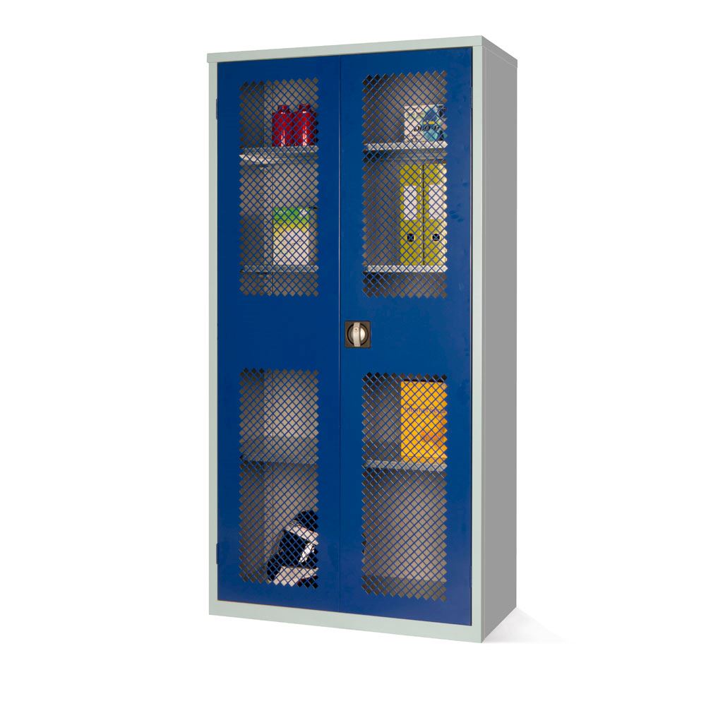 Mesh Fronted Stock Control Cupboard 1830H by Elite