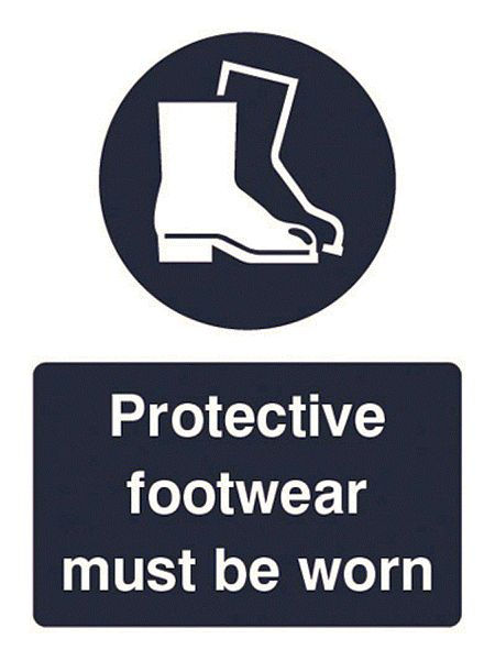 Protective footwear must be worn