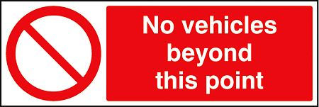 No vehicles beyond this point