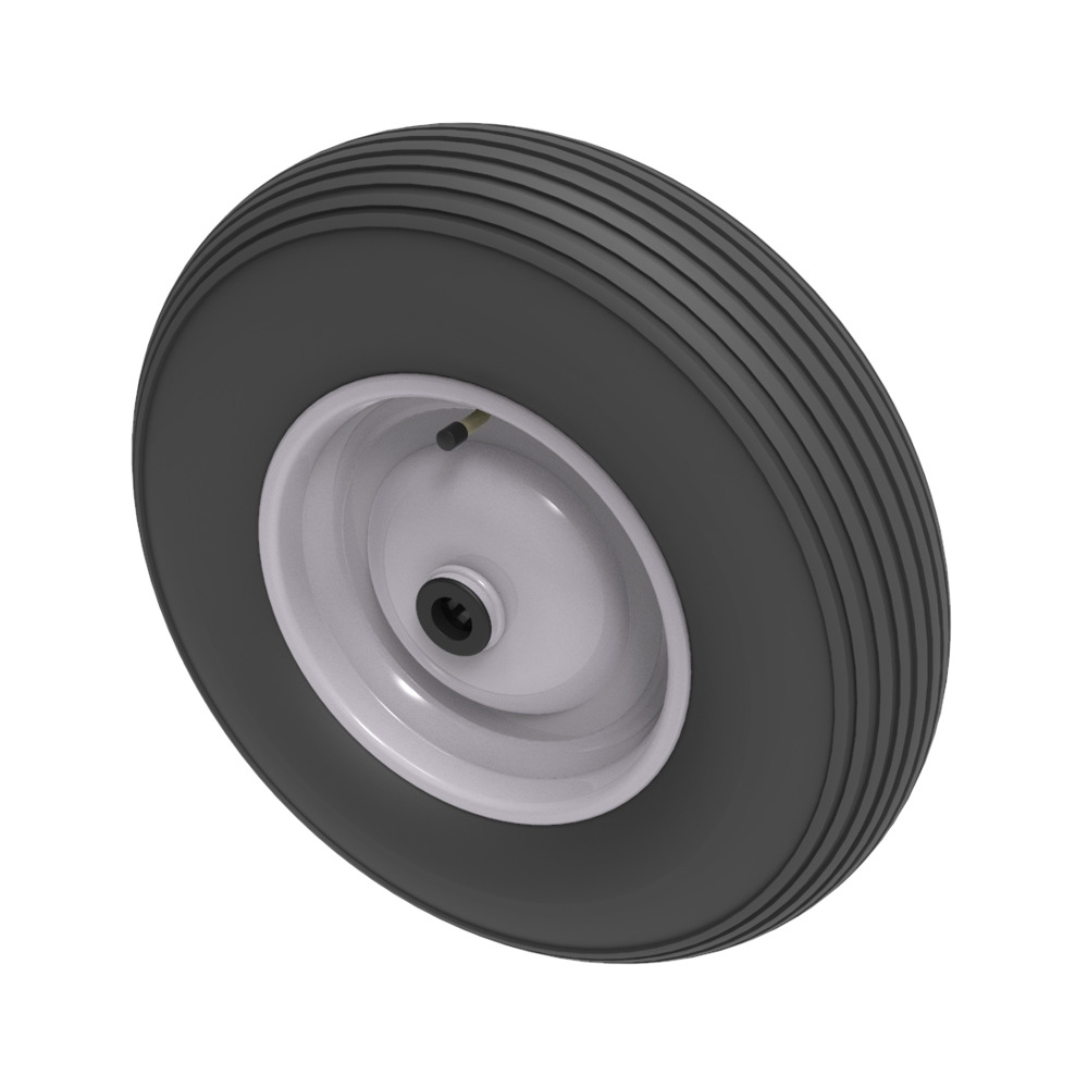 Pneumatic 400mm Roller Bearing Wheel 300kg Load