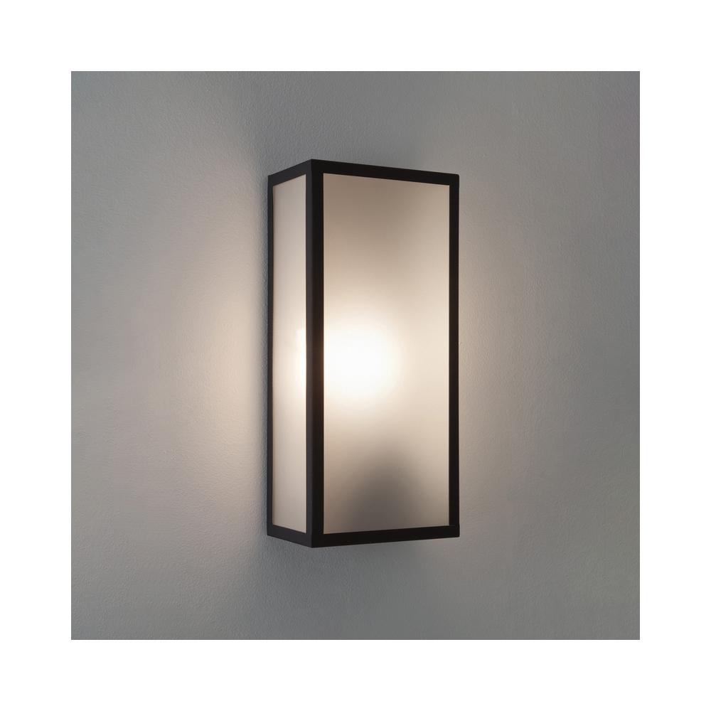 Astro Messina Sensor Textured Black Wall Light