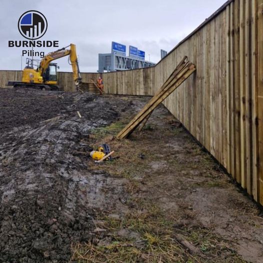 Latest non-acoustic fence for a new housing development just outside Glasgow