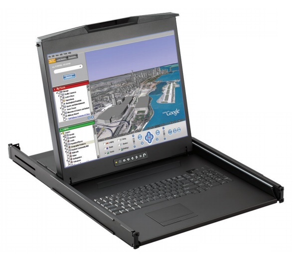 L120-U1601 - Austin Hughes - 1U 20&#34; High Res, 1600 x 1200, LCD Console, Single Console Drawer, 16 Port CAT6 KVM (L120-U1601e_EU)