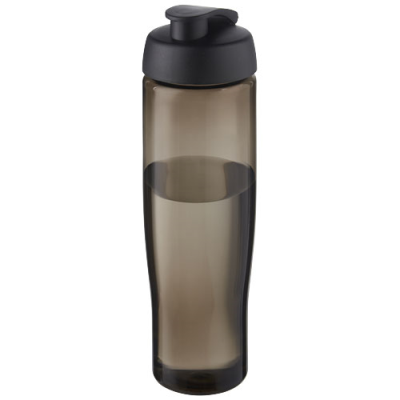 H2O ACTIVE® ECO TEMPO 700 ML FLIP LID SPORTS BOTTLE in Solid Black & Charcoal.