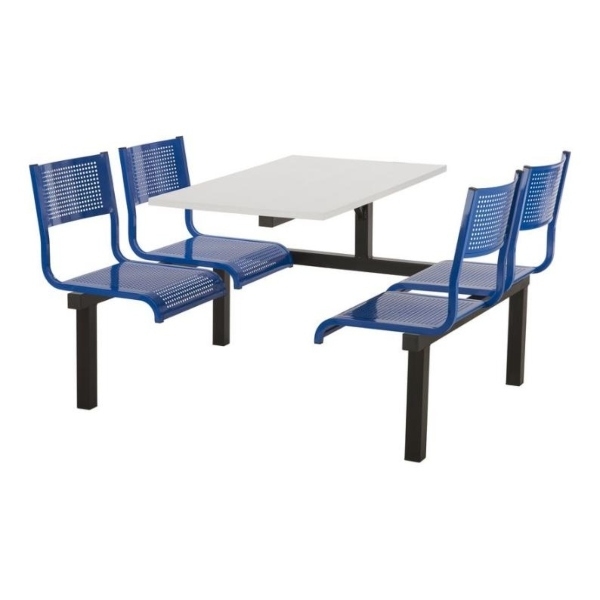 CU93 - 4-Seater Barrett Canteen Unit - 1 Way Access, Blue, White