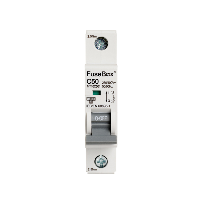 FuseBox MT10C501 MCB 50 Amp C Type 10kA 1 Pole