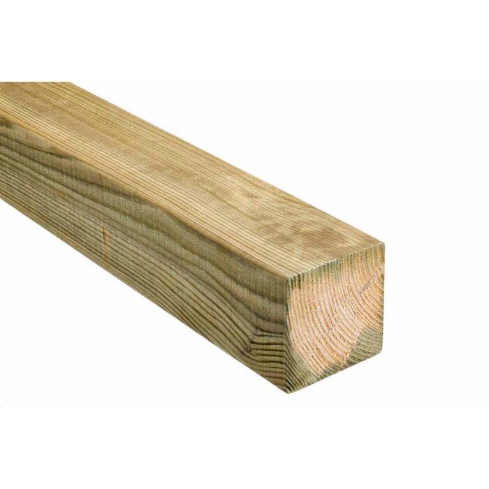 100 x 100mm x 3m UC4 Treated Planed Green Timber Post