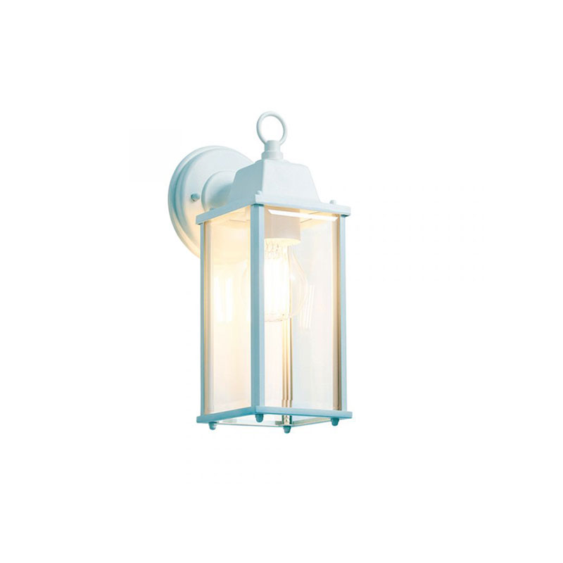 Forum Ceres Bevelled Wall Lantern E27 Pale Blue