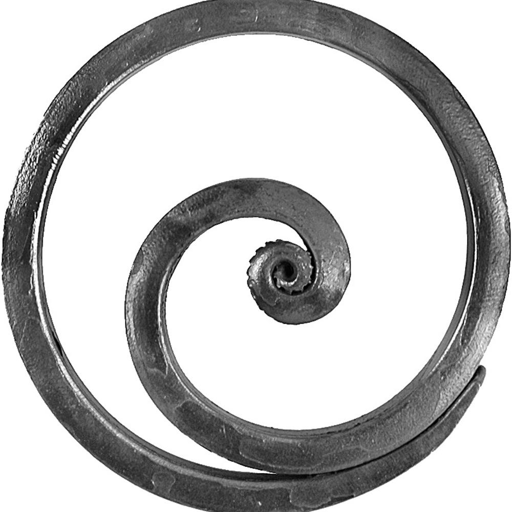 Circle With Fishtail End - Height 120mmSmooth - 14 x 7mm Flat Bar