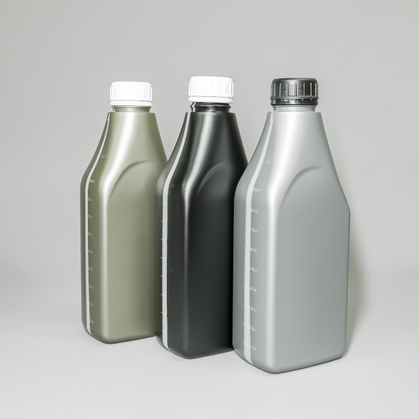 Rectangular HDPE Plastic Oil Bottle -1 Litre 