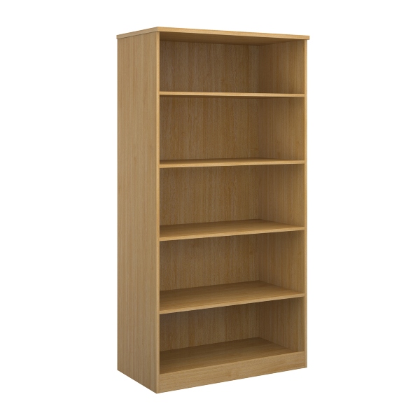 Deluxe Bookcase with 4 Shelves - Oak