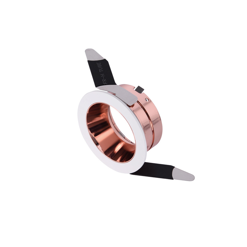 Integral Accentplus GU10 60mm Round Fixed Mirror Rose Gold Downlight