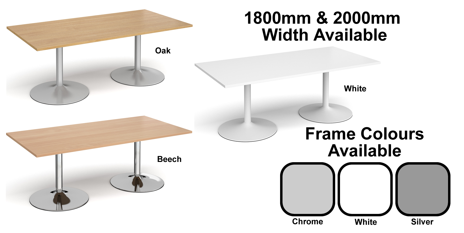 Trumpet Base Rectangle Boardroom Meeting Table Near Me