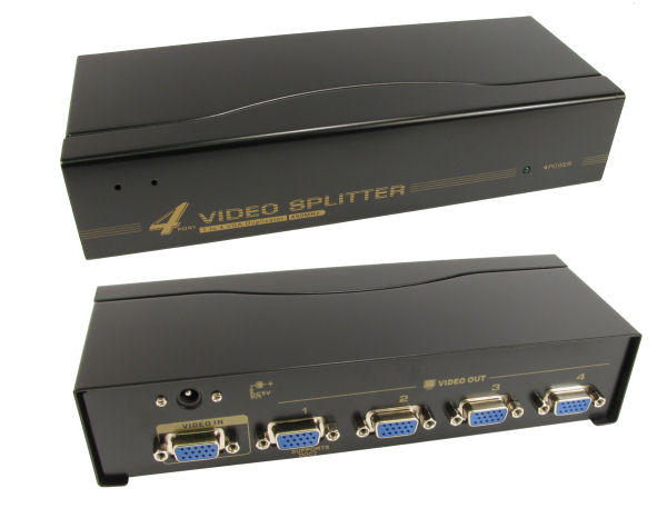 RX-NLKVS-534A VGA Splitter( 4 Port) VGA Splitter, 450Mhz, up to 65Mtr