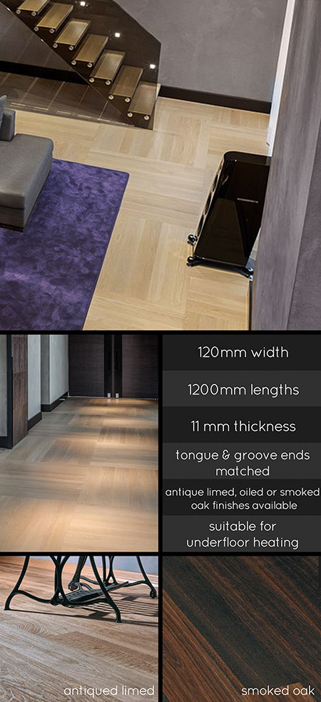 Basketweave Parquet Flooring (93CC)