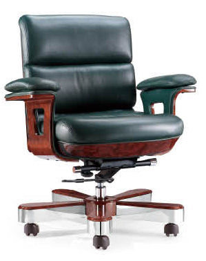 Executive Chair Genuine Leather Green DES-B020-G Near Me