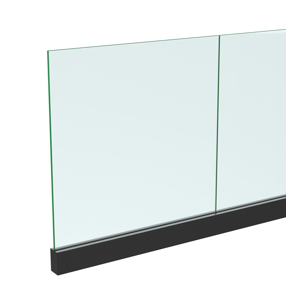 Black Base POSIglaze Channel and Gasket Includes 15mm Glass