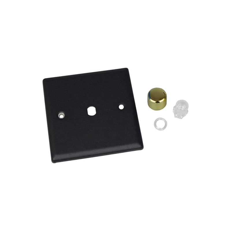 Varilight Vogue 1G Single Plate Matrix Face Plate Kit Matt Black