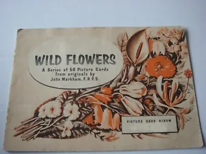 Rare Brooke Bond Wild Flowers 1St Series *No Price *Album Cover Only* 1955 Rare