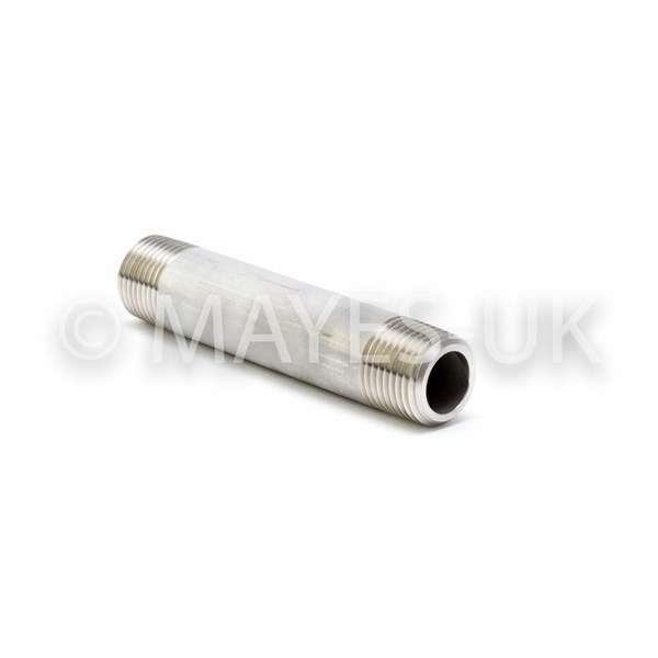 3/8" Schedule 80 NPT          
Pipe Nipple 50MM Long TBE
A312 316/316L Stainless Steel
Dimensions to ASME B16.11