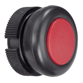 XACA9414 round head for pushbutton - spring return - XAC-A - red - booted
