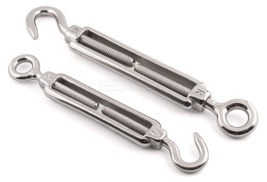 Hook/Eye Turnbuckles - 316 / A4 Stainless Steel