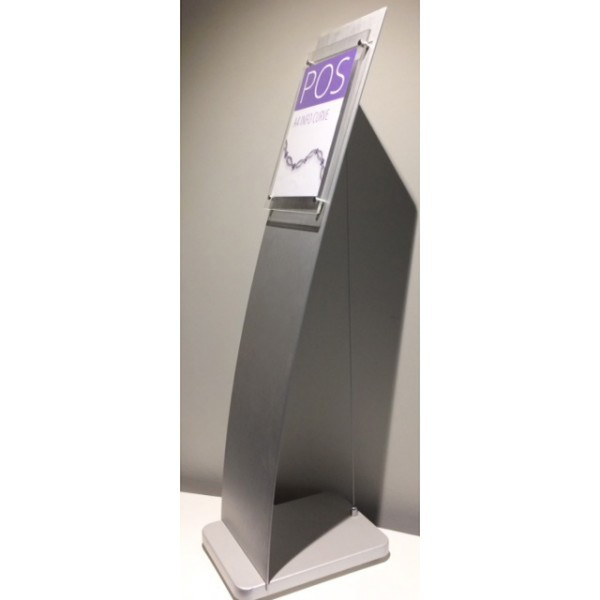 Curved A4 Free Standing Info Holder