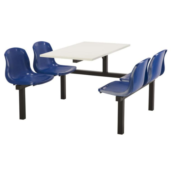 CU90 - 4-Seater Harvey Canteen Unit - 1 Way Access, Blue, White