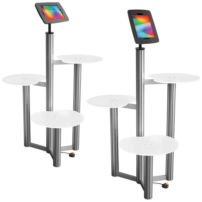 1iPad Holder with Multi Height Podiums